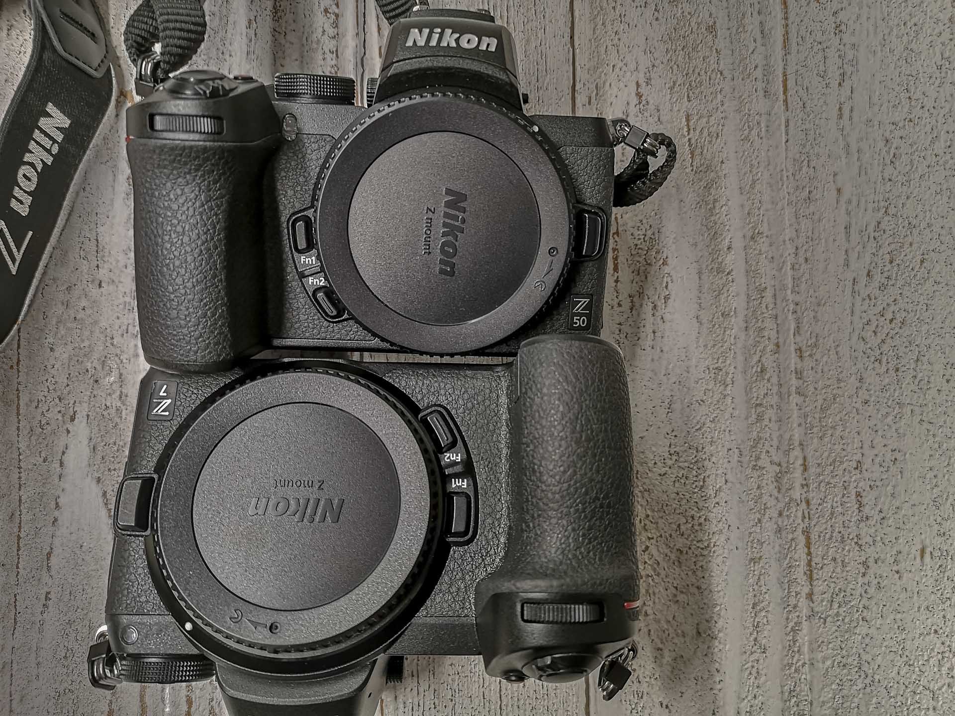 Nikon Z50 oben - Nikon Z7 unten